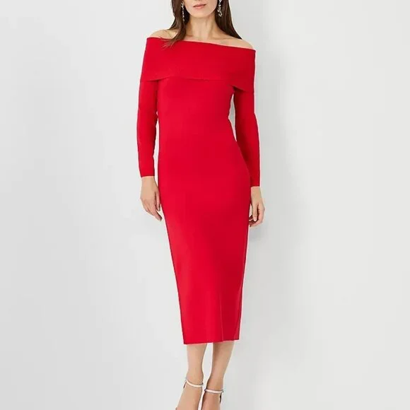 off shoulder bustier dress Off-The Shoulder Corset Midi Dress EU44